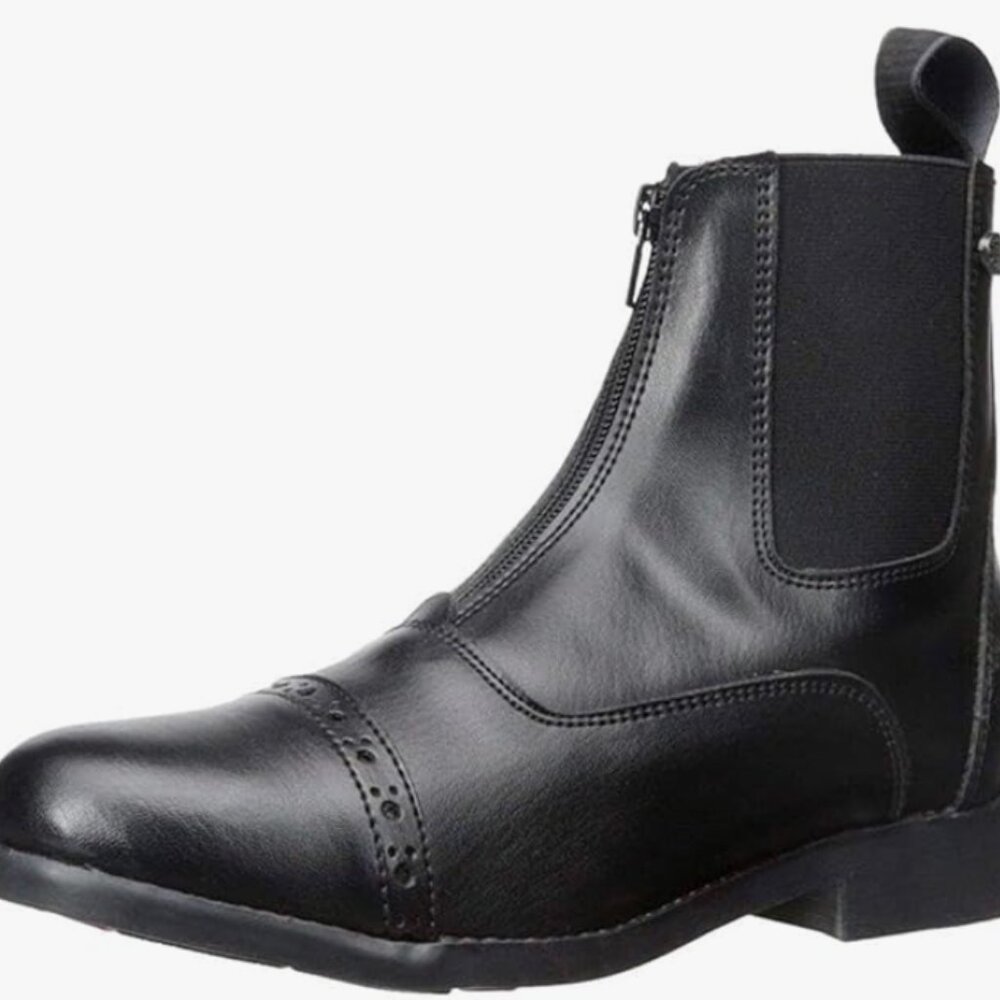 EQUISTAR Girl's All-Weather Synthetic Zip Paddock Boots